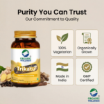 Quality assurance, purity standards, and chemical-free assurance for Organic Wellness Trikatu 90 Capsules