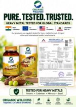 Organic Wellness Triphala 90 Capsules certified laboratory test report for heavy metals, purity, and safety standards