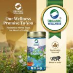 Nutritional facts, active compounds, and supplement details of Organic Wellness Tulsi Brahmi 100 grams Tin Pack