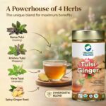 Quality assurance, purity standards, and chemical-free assurance for Organic Wellness Tulsi Ginger 100 grams Tin Pack