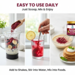 Secure packaging details and sealed container view of Organic Wellness Beetroot Powder Circulation Support 75 Gram Bottle